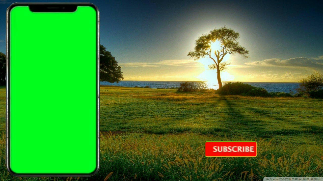 Free Green Screen Background Phone iPhone Android Mobile Green Screen Footage YouTubers