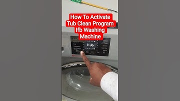 Ifb front load washing Machine tub clean program| how to clean Ifb washing machine #washingmachine
