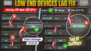 BGMI 4.0 Update Lag Fix 🔴/ BGMI & PUBG 4.0 Lag Problem / Low end devices graphics settings in bgmi 