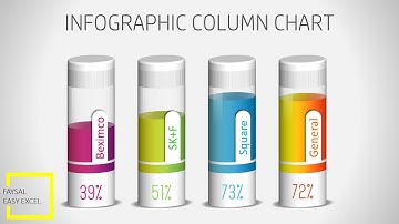 Info-graphic 3D Stacked Column Chart in Excel 2016