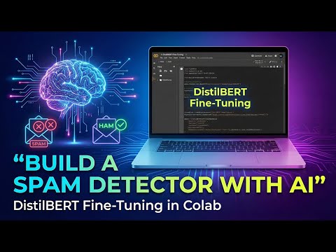 Build an Email Spam Detector | DistilBERT Fine-Tuning Tutorial in Google Colab (Step-by-Step)