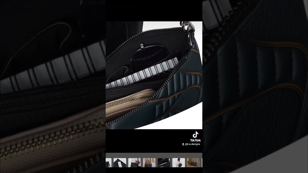 Dark AzureLux Crosswave Crossbody Bag: Elevating Your Style with Abstract Elegance