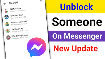 How to Unblock Someone on Messenger। Unblock People on Messenger (New Update Method)