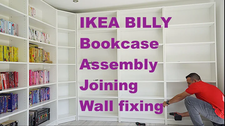IKEA BILLY Bookcase assembly, joining BILLY Bookcase and wall fixing of Ikea BILLY Bookcase