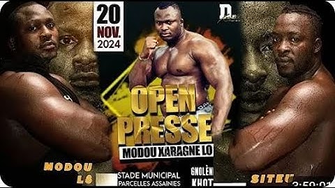🛑Direct - Open Press de Modou LÔ aux Parcelles pour le Combat Royal contre Siteu