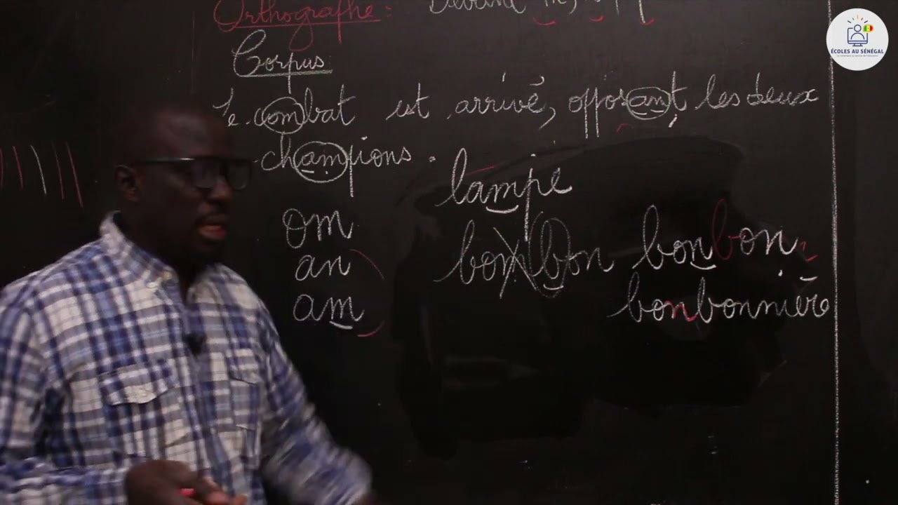 Cours - CE1 - Français:  Orthographe / Devant m, b, p   / M. Guèye