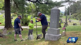 Volunteer group cleans Rutland cemetery ahead of Memorial Day Profile