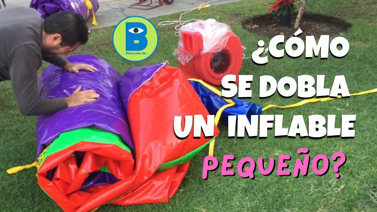 Doblar un brincolin inflable - ᐈ ¿Cómo enrollar un brinca - 【 Tutoriales de Inflables 】
