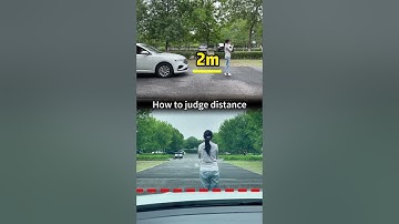 How to judge distance from people while driving?#driving #tips #howto #manual #skills #car