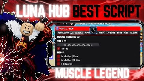 🤯 LUNA HUB Muscle Legends Script | FASTEST Strength Farm 2025