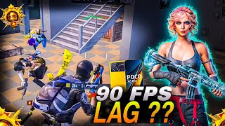 AGGRESSIVE 1V4 SQUAD WIPE POCO X6 PRO BGMI TEST SMOOTH + 90 FPS 💥