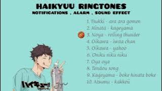 haikyuu ringtone , notifications , alarm , sound effect | part 1