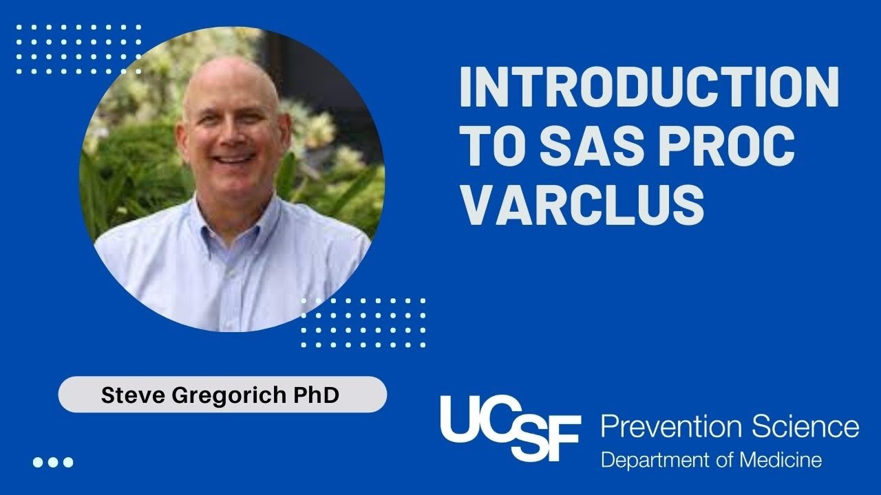 Introduction to SAS PROC VARCLUS: A (mostly) superior alternative to EFA. Steve Gregorich, Ph.D.