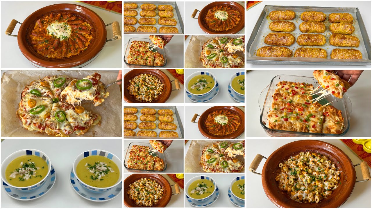 هانا سهلتها عليك فعشاء كل نهار😜6اقتراحات متنوعة لاسبوع كامل اقتصادية💰 نوعي وشكلي بها بلا ماتعبي راسك