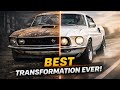 🔥 1969 Ford Mustang Transformation | From Rust to Roar 🏁 🔥 #car 