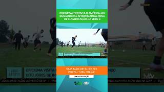 Criciúma enfrenta o América-MG buscando se aproximar da zona de classificação da Série B
