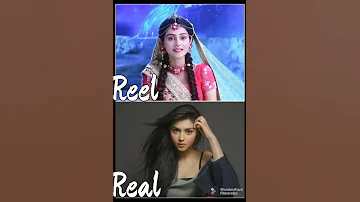 Radha Krishna //reel vs real #shorts