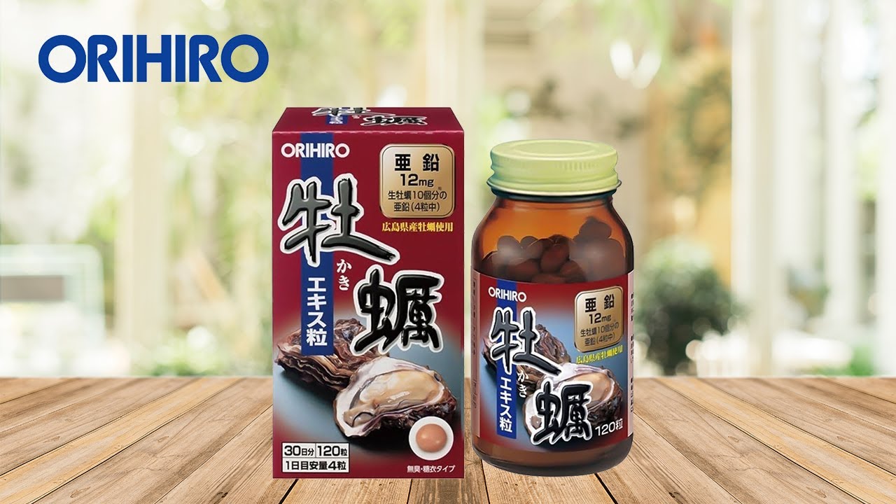 Viên uống tinh chất hàu tươi tăng cường sinh lý Orihiro 120 viên