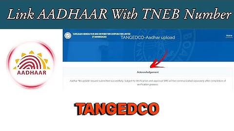 How to link Aadhaar with TNEB number || Link Aadhaar with EB number