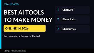 I Ranked the Best AI Tools to Make Money in 2026