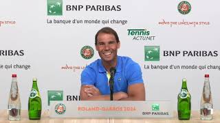 Tennis - Roland-Garros 2024 - Rafael Nadal : "Is this my last Roland-Garros ? Probably yes, but..."