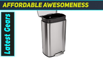 Amazon Basics Rectangle Soft-Close: Best Budget-Friendly Trash Can