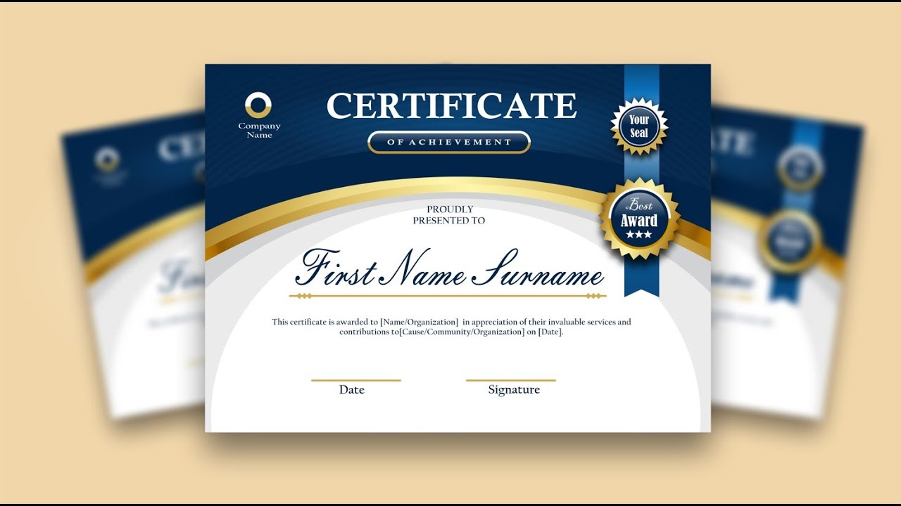 How To Design a Certificate in CorelDraw | Certificate Design | Step by Step Tutorial.