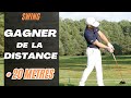 Gagner de la distance au driver 20 mtres  avec la vitesse des hanches cours de golf 