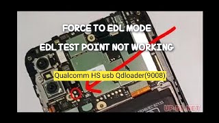 How to force  edl mode when edl test point not working