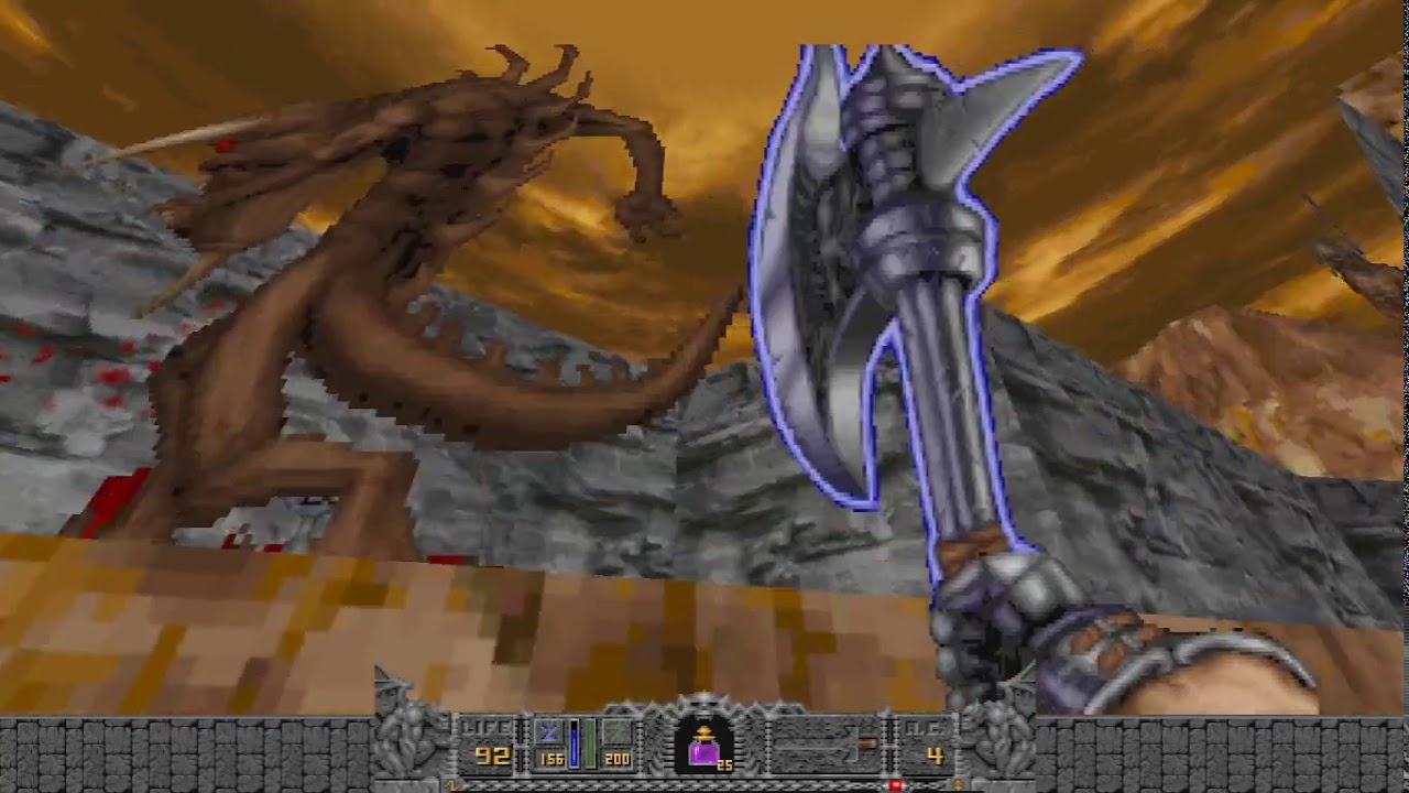 Hexen: Beyond Heretic (1995) Windows MS-DOS Hub 2: Shadow Wood HD 60fps