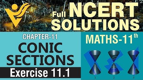 NCERT Maths Class 11th Chapter 11 Conic Section Exercise - 11.1 Full Solutions
