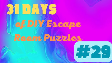 Using colors as puzzles in your DIY escape room, Part II