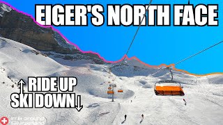 Skiing Beneath Giants, Eiger's North Face Chairlift, Grindelwald's Best, Ride up Ski Down