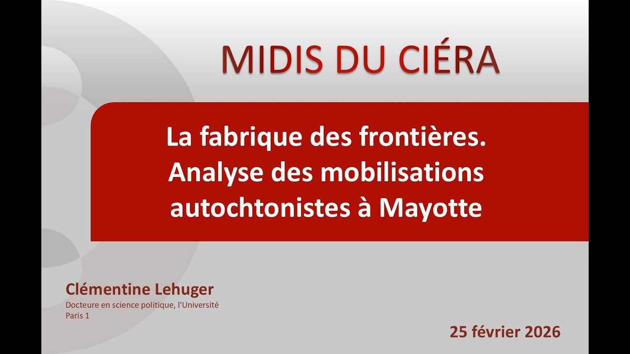 Midi du CIÉRA de Clémentine Lehuger