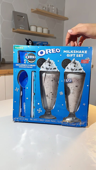 OREO milkshake gift SET | ASMR #oreo #asmr #oreomilkshakerecipe