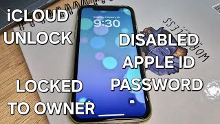 iCloud Unlock Locked to Owner/Disabled Apple ID and Password Any iPhone Success✔️