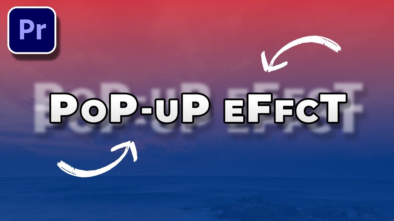 Pop up text effect premiere pro tutorial youtube