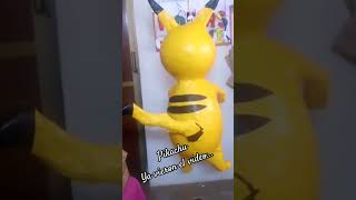 pikachu con globos y papel lustre