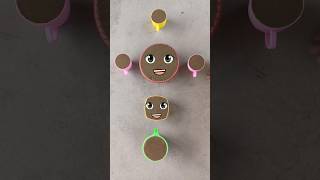 Sand Cake Making | Colorful Sand Cake Satisfying Video #shorts