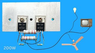 How to Make Simple Inverter, Without IC, 12v to 220v, IRF3205.