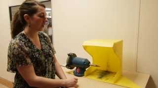 Bench Polisher with dust hood and extraction for all metal polishing