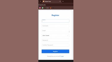 Django login & registration form preview #code #shorts