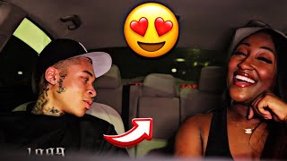 I ASKED MY “DATE” CHYTHEGREATEST TO GET IN THE BACKSEAT W/ ME TO SEE WHAT SHE WOULD DO… 🥰❤️