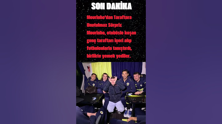 Mourinho'dan Taraftara Unutulmaz Sürpriz.