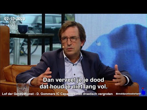 Diederik Gommers, IC Capaciteit niet drastisch vergroten. 02-10-2020