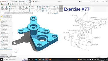 ✅solidworks tutorial for beginners Exercise #77 ​