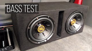 Dual JBL Club 1024 Subwoofer in L-Ported Box BASS TEST