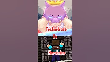 Technoblade vs Herobrine - The ultimate Minecraft Showdown