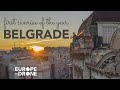 1st January in BELGRADE | Europe by Drone (DJI Mavic 2 Pro, aerial video)