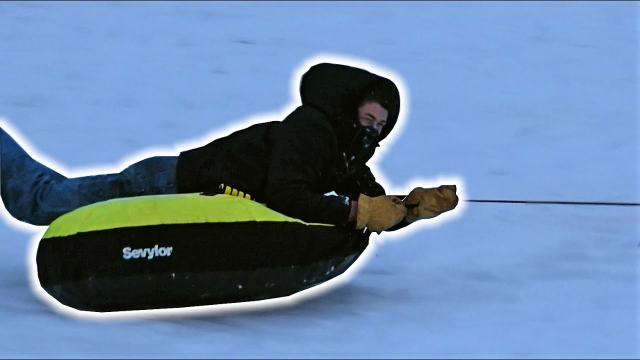 Tubing Behind a Snowmobile YouTube